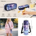 thumbnail image 7 of Yspwyqan Galaxy Axolotl Backpack Set for Girls, Purple Flower 4 Piece School Backpack Set with Lunch Box Pencil Case, 17 Inch Fashionable Bags for Elementary School, 7 of 7