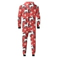 thumbnail image 3 of Hwmodou Matching Christmas Pajamas For Family Cozy Homewear Snowflake Reindeer Print Hooded Loungewear Jammies For Women Men Couples Adult Kids, 3 of 7