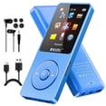 thumbnail image 1 of Reproductor MP3 RUIZU de 64 GB con Bluetooth 5.3, 80 horas de reproducción, color azul, 1 of 7