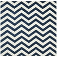 thumbnail image 6 of SAFAVIEH Chatham Jake Zigzag Stripes Wool Area Rug, Dark Blue/Ivory, 6' x 9', 6 of 11