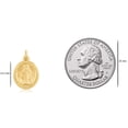 thumbnail image 5 of 14K Yellow Gold Oval Disc â€œO Mary Conceived Without Sin Pray For Us Who Have Recourse To Theeâ€ Religious Pendant / Charm for Men and Women, 5 of 7
