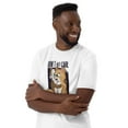 thumbnail image 2 of Funny Cat Lovers 9 Lives Don't Carl Men Women Tee Short-Sleeve Unisex T-Shirt (White, XL), 2 of 2