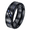 Black Blue, variant on Mens Wedding Band Dragon Ring Inlaid with Zirconia Stainless Steel Symbol of Power Black Blue Size 7