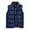 Blue, variant on Men Winter Solid Color Sleeveless Vest Jacket Stand Collar Thick Warm Waistcoat