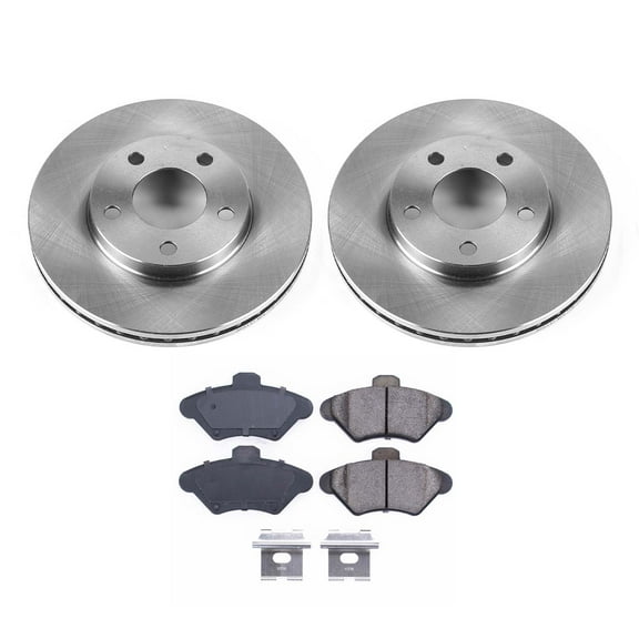 Ultimate Brakes Front Semi-Metallic Brake Pad and Rotor Kit with Hardware WM80508