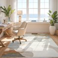 thumbnail image 3 of Design&I 8'x10' Ultra Soft Area Rug, Beige Boho Solid Neutral Abstract Tonal Swirl Minimalist Heathered None Fluffy Washable Non Shedding for Bedroom Living Room Under Sectional, 3 of 7