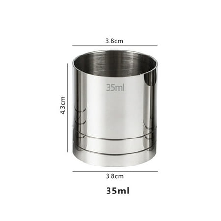 

GDHOME 25ML 35ML 50ML Stainless Steel Measure Cup Cocktail Shaker Drink Barware Tools