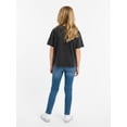 thumbnail image 4 of K Pop Demon Hunters Girl’s Boxy Mineral Washed Halloween Crewneck Tee with Short Sleeves, Sizes 4-16, 4 of 8