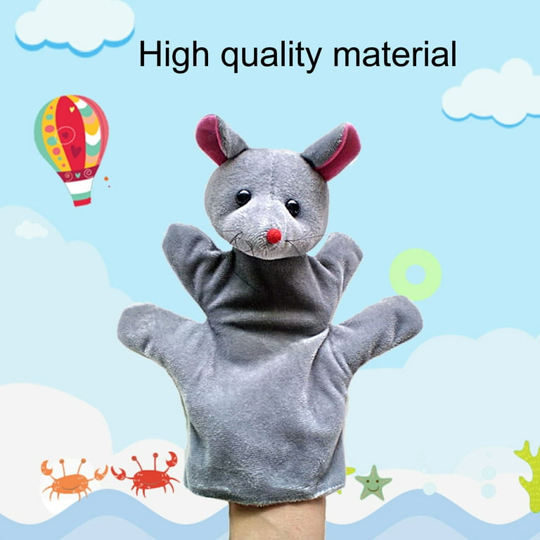 Skindy Super Soft Animal Hand Puppet - Tear-Resistant Flannel for