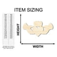 thumbnail image 2 of Tall Unfinished Wood Claddagh Shape - Irish Craft - up to 46" DIY 12" / 3/4", 2 of 4