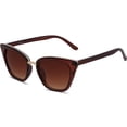 thumbnail image 1 of Gafas de Sol SOJOS Ojo de Gato SJ2052 a la Moda UV400 Marrón/Degradado, 1 of 5