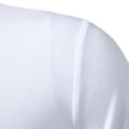 thumbnail image 6 of Men's Polos Shirts Short Sleeve Summer Fashion Casual Golf T Shirt Breathable Moisture Wicking Patchwork Tees (L, White), 6 of 8