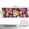 thumbnail image 5 of Kitchen Rugs Sets Of 2,Multicolored Pioneer Flower Anti Fatigue Kitchen Mat Rugs Non Slip Washable,Decorative Kitchen Floor Mats for Kitchen,Sink,Laundry,17"X47", 5 of 5