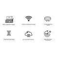 thumbnail image 4 of Mofii Mofii Retro Wireless Keyboard and Mouse Combo, 2.4G Ergonomic Design, Typewriter Style, Plug & Play, Black, 4 of 6