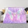 thumbnail image 1 of Balery Purple Sparkling Butterfly Manta de Franela con Dibujo, Lujo Ultra Suave y Cálido, Antipelusa y Resistente a las Arrugas para Cama, Sofá, Camping -40"x30", 1 of 6