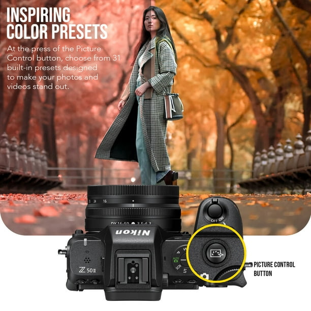 Nikon Z50 II 20.9 MP DX-Format Lightweight and Compact Mirrorless