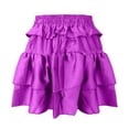 thumbnail image 4 of Ladies 2024 Fashion Pure Color Bag Sexy Cake Skirt Girls Dress Skirt Girls Ballet Skirt Floor Length Skirt Maternity Skirt over The Belly Table Skirt for Birthday Party Leopard Skirt Girls Long Skirt, 4 of 4