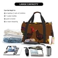 thumbnail image 3 of Horeoi Chicken Farm Animal for Travel Duffle Bag with Adjustable Strap - Large Capacity Hand Carry for Gym Sports Outdoor, 3 of 8
