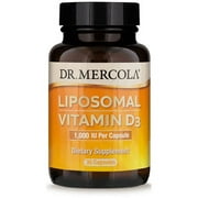 Dr. Mercola Liposomal Vitamin D3 1,000 Iu Dietary Supplement, 30 Capsules (30 Servings)