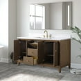 thumbnail image 5 of Vanity Art 60" Bathroom Vanity with Sink and Engineered Marble Top, Freestanding Storage Cabinet with 2 Drawers, 2 Shelves and 1 Flip Down Tray, 5 of 6