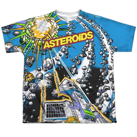 Atari - Asteroids All Over - Youth Short Sleeve Shirt - X-Large