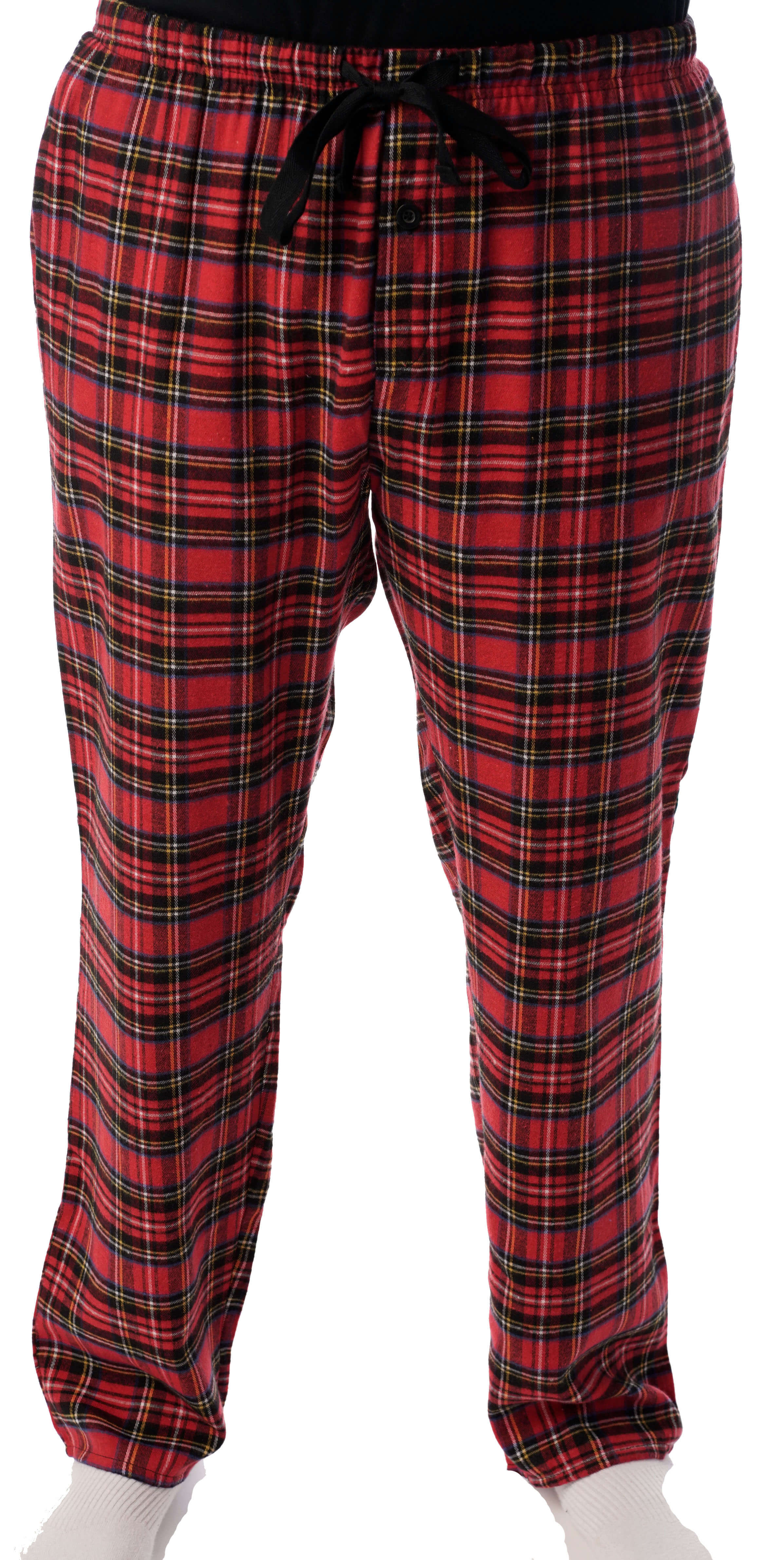 #followme Mens Flannel Pajama Pants Mens Pajamas (Red - Plaid, Small ...