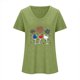 thumbnail image 2 of Camisetas de Cuello Redondo Impreso Gradiente de las Mujeres, Manga Corta Casual Top para el Uso Diario, 2 of 5