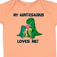 thumbnail image 4 of Inktastic My Auntiesaurus Loves Me Boys or Girls Baby Bodysuit, 4 of 5