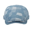 thumbnail image 4 of Gorro de , gorro de taxista, gorro en espiga, otoño, cálido, para hombres británicos, gorra plana a cuadros, gorra de vendedor de periódicos para Azul claro Yinane boina, 4 of 8