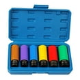 thumbnail image 2 of SunniMix Wheel Socket Set ,Protective Wheel Impact Socket Set Metric 17mm ,19mm ,21mm 1/2 6 piece, 2 of 8