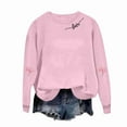 thumbnail image 5 of Womens Valentines Sweatshirts Tops Long Sleeve Blouses Crew Neck Shirts Tunics Tops Trendy Christmas Shirts Winter Fall Outfits 2025, 5 of 6