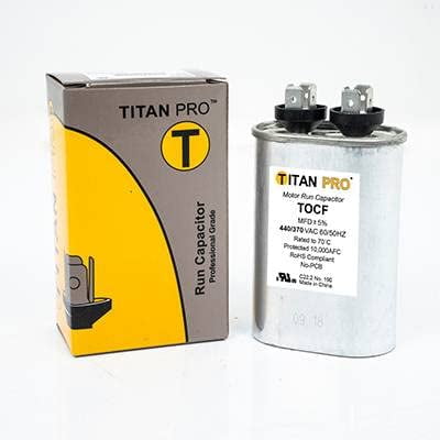 Condensador Titan Pro TOCF25 Oval Run 25 MFD 440V