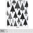 thumbnail image 2 of Warm Blanket Black White Christmas Tree Pattern Lightweight Fuzzy Blanket Winter Nature Tree Blanket 40"x50" Couch Sofa Throw Blanket Christmas Halloween Fathers Mothers Valentines Day Gift, 2 of 6