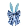thumbnail image 2 of Cadancy Easter Decorations Bunny Ear Bows Plaid Front Door Hanging Ornaments Spring Home Decor Indoor Outdoor Wall Fireplace Mantel Easter Decoration(16x8 Inch), 2 of 6