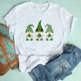 thumbnail image 4 of Puntoco - Camiseta de manga corta para mujer, estilo informal, con estampado del día de San Patricio Puntoco Puntoco-4606, 4 of 7
