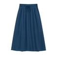 thumbnail image 5 of Fantaslook Womens Midi Skirts Elastic High Waist Skirt Flowy Trendy Skirts with Pockets, 5 of 9