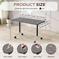 thumbnail image 2 of 47.2" Conference Table, 4 Pack Foldable Flip Top Modular Table with Silent Lockable Wheels, Space-Saving Mobile Training Desk for Office, Classroom & Meeting Spaces, Gray, 2 of 7