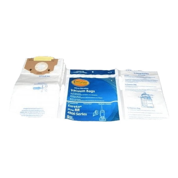 Eureka Upright Paper Bags RR,9PK Microlined Envirocare Replacement Part-164-9