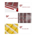 thumbnail image 4 of Caja de cebo de señuelos de anzuelo de pesca de 2 capas Caja de aparejos de pesca impermeable (Rojo), 4 of 4