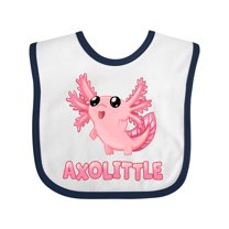 Inktastic Axolittle Cute Baby Axolotl Boys or Girls Baby Bib