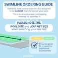 thumbnail image 3 of Swimline Hydrotools Leaf Net Winter Pool Cover for 16 x 36 Ft Above Ground Oval Pools, 3 of 7