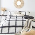 thumbnail image 2 of The Linen Yard Mohair Checked Duvet Cover Set, 2 of 4