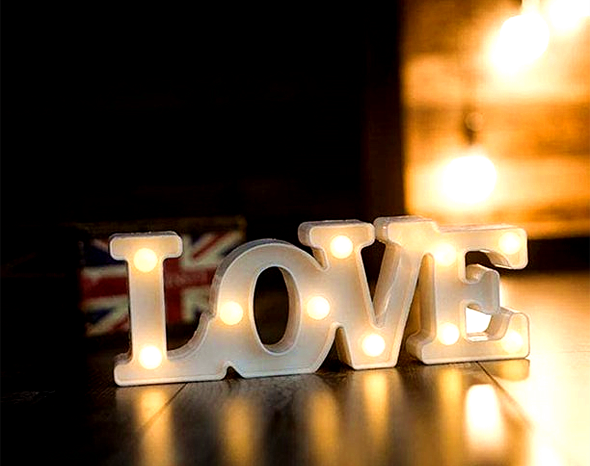 Love Sign Valentines Day Light Decorations Light up LED Letter Lights Sign Light Up Letters Sign for Night Light Wedding/Birthday Party - image 3 of 7