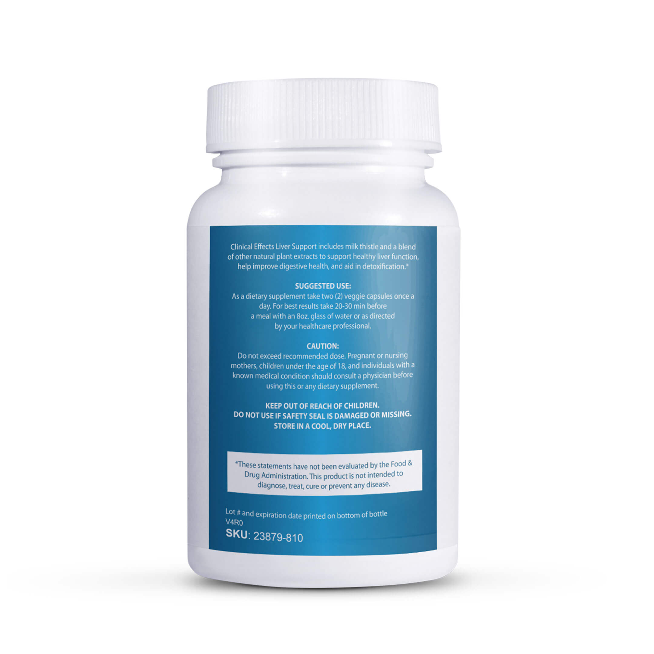 Clinical Effects Liver Support - Natural Milk Thistle and Zinc Supplement - 60 Veggie Capsules - Helps Detox and Cleanse The Liver - Supports Liver Function and Digestive Health - Made in The USA