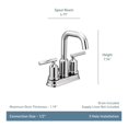 thumbnail image 3 of Brushed Nickel Two-Handle Bathroom Faucet  bathroom accessories  bathroom faucet My Lux Decor Round, 3 of 6