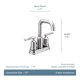 thumbnail image 2 of Brushed Nickel Two-Handle Bathroom Faucet  bathroom accessories  bathroom faucet My Lux Decor Round, 2 of 6