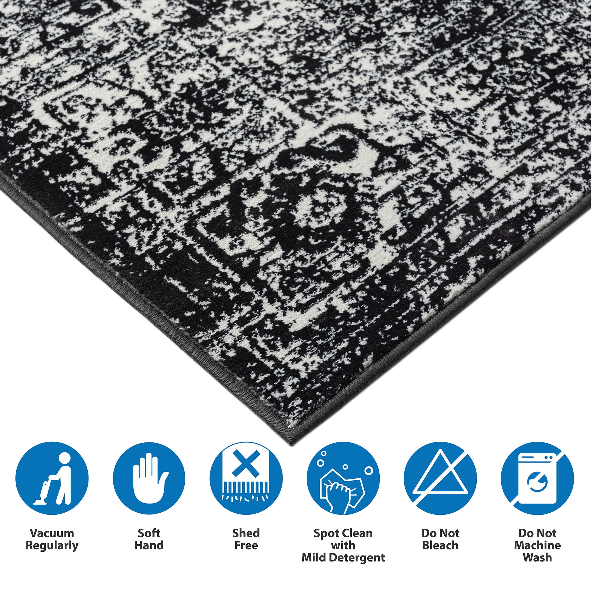 MAYEERTY 8'x10' Vintage Persian Woven Area Rug for Living Room Bedroom