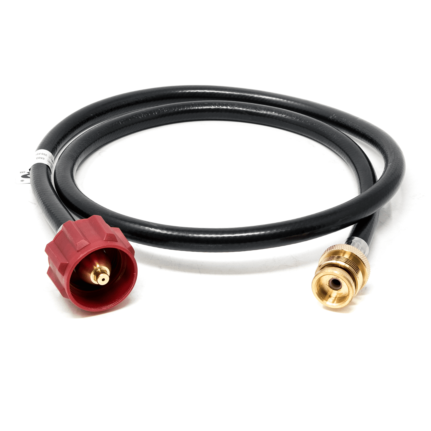 4 Feet Propane Adapter Hose 1 Lb to 20 Lb Converter with Stainless Steel Col V3 