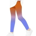thumbnail image 6 of Hiking Pants Kids Girls Leggings Gradient High Waisted Yoga Workout Athletic Dance Running Pants for Kids Orange 7Y, 6 of 6