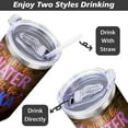 thumbnail image 4 of 40 Oz Might Be Water Might Be Vodka Tumbler with Handle and Straw, Double Wall Insulated Stainless Steel Titos Cups, Funny Vodka Themed Gifts For Women Adult Humor, 4 of 6